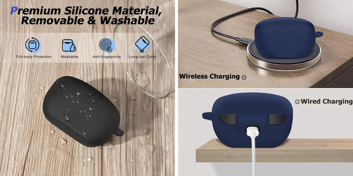 Sony WF-1000XM5 Earbuds Protective Silicone Case Cover (3).webp